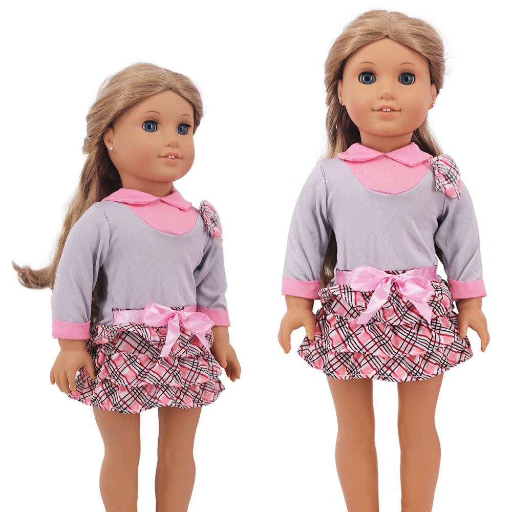 Кукла American Girl, фуксия, с аксессуарами, цветная юбка, 18 дюймов, США, детская одежда