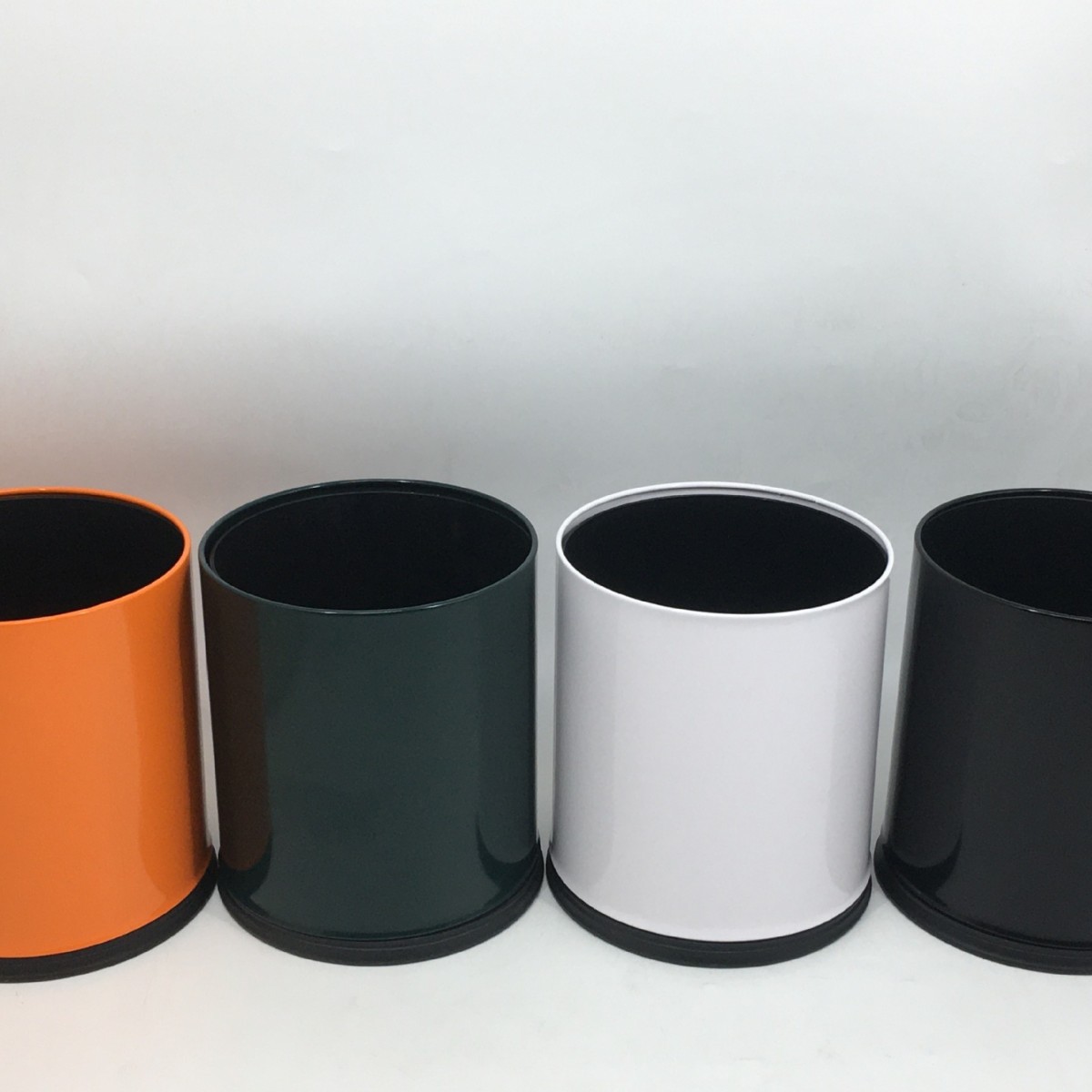 Cubo de ceniza de estilo de Hong Kong caja de fruta cesta de papel higiénico de mano Cubo de basura de acero inoxidable de doble capa retardante de llama