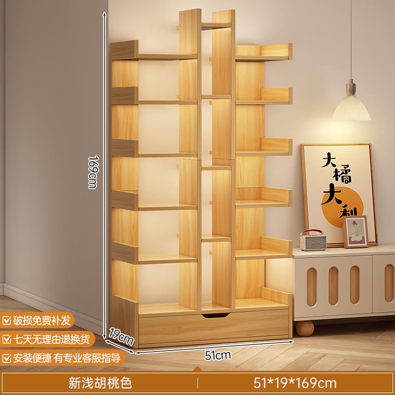 Estante de libro de piso estante de almacenamiento integrado contra la pared armario de almacenamiento sala de estar doméstica gabinete de exhibición dormitorio pequeño gabinete estrecho librería