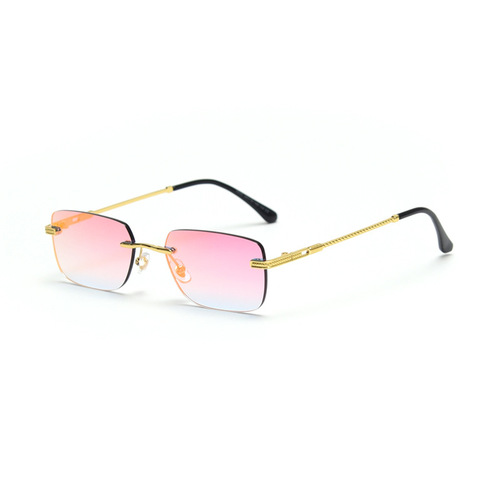 D032 New cross-border European and American retro metal color film sunglasses women ins internet celebrity fashion personality sunglasses men 