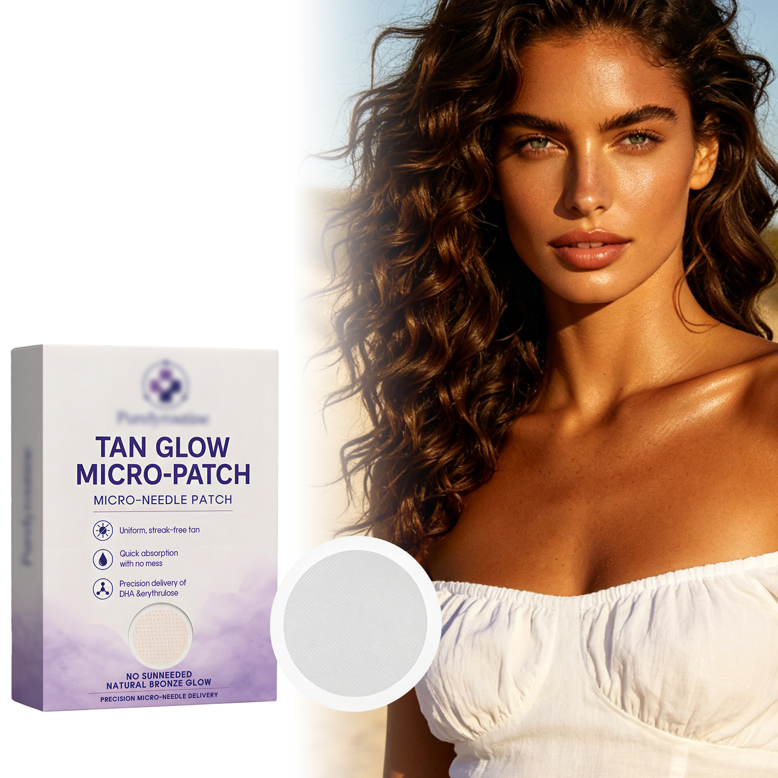 Tanning Patches Are Lightweight, Breathable, and Comfortable for Summer Outdoor Use, Allowing for a Natural Glow Without Sun Exposure, and Are Gentle on the Skin