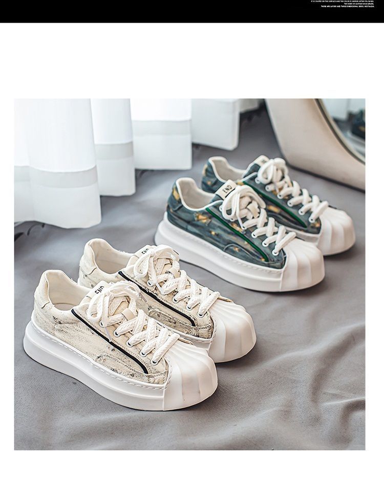 ShoeGlobe Canvas Herren-Sneaker 2025 mit neuer Shell-Toe-Zehenkappe – Sportschuhe für Jugendliche, rutschfest, trendig, für den Winter, Freizeit und Freizeit._voghion.com