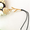 Creative gold -plated stainless steel metal bookmark gold hollow and beautiful carnation bookmark