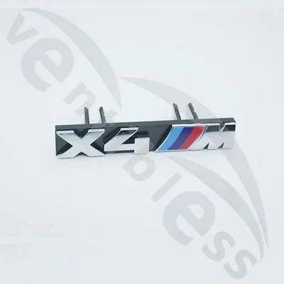 X1M, M2, X3M, M4, X5M, Car logo - bright-silver-center-grille-logo-x4m