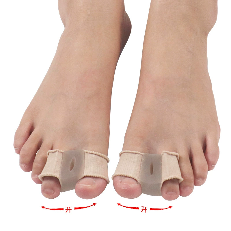 Сплиттер для большого пальца стопы Вальгусный разделитель для большого пальца стопы Мужской и женский Ортез для пальцев ног с двойным отверстием