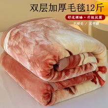 家用冬季双层加绒加厚拉舍尔毛毯保暖超厚毯子结婚陪嫁盖毯被批发