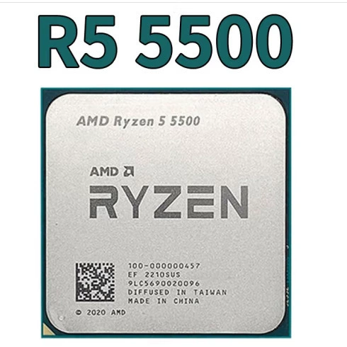 AMD Ruilong CPU R5-5500 Vild 6-ядерный/12-потоковый процессор AM4 для настольных процессоров для b550