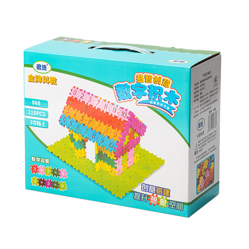 Children's 128 large particle plastic assembled building blocks baby kindergarten creative enlightenment early education versatile toys wholesale