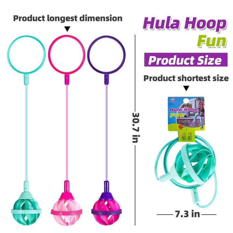 Children's Foot Ring Jumping Ball Set Foot Jumping Hoop Outdoor Sports Toy Foot Turn Hula Hoop Adult Leg Swing Elastic Ball