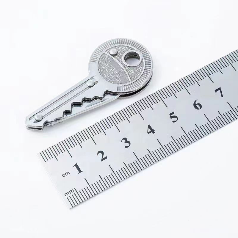 户外多功能便携式钥匙刀 不锈钢可折叠小刀 EDC工具 随身迷你小刀