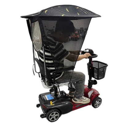 Children, Electric Vehicle with Canopy, Wheelchair, Four-Wheel — Elektromobil üçün ön şüşə çətiri (günlük)