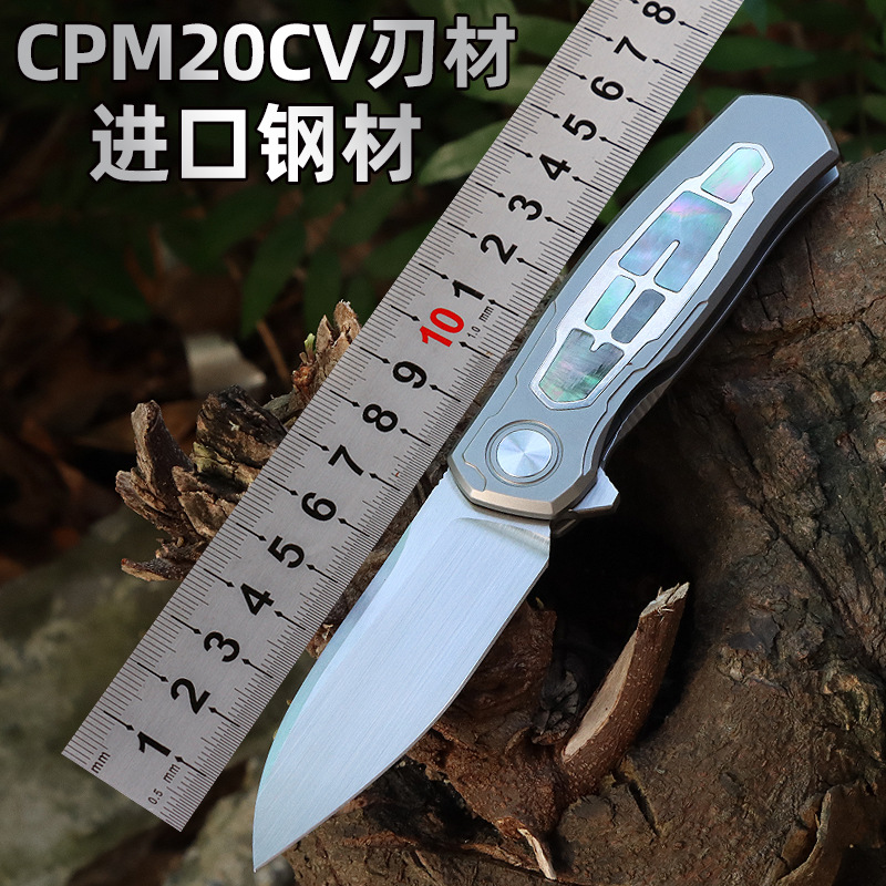 家用多功能刀厂家58-60HRC硬度带黑色礼品盒折叠刀户外荒野防身刀