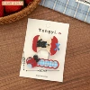 2# Apple Kitten Hair Clip - Combination