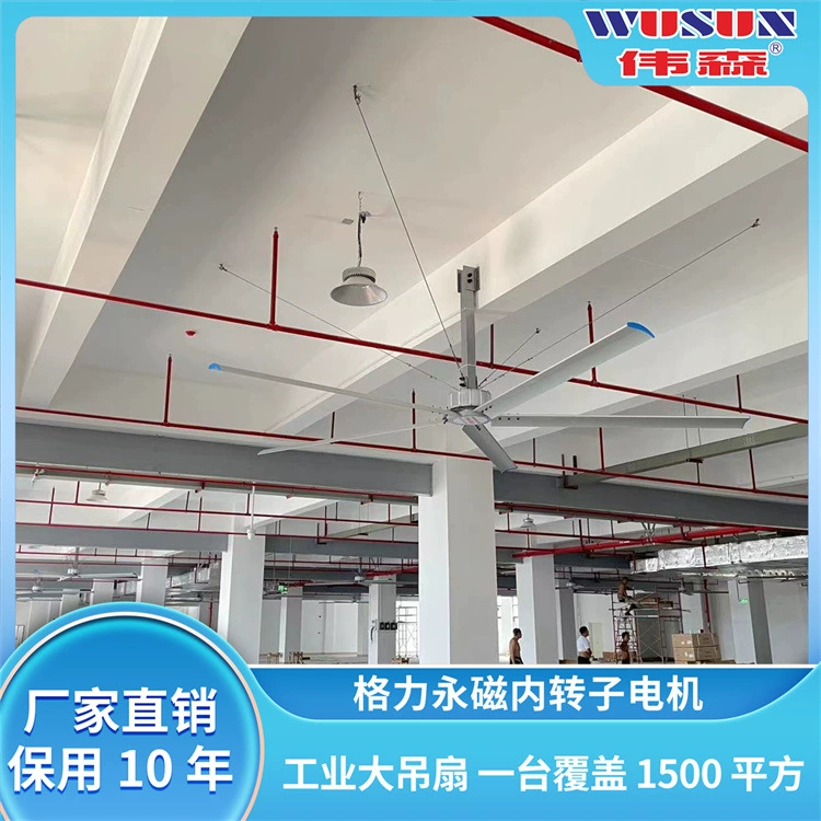 Промышленный вентилятор для вентиляции и охлаждения, большой мощности, с большим объемом воздуха, потолочный вентилятор для больших помещений