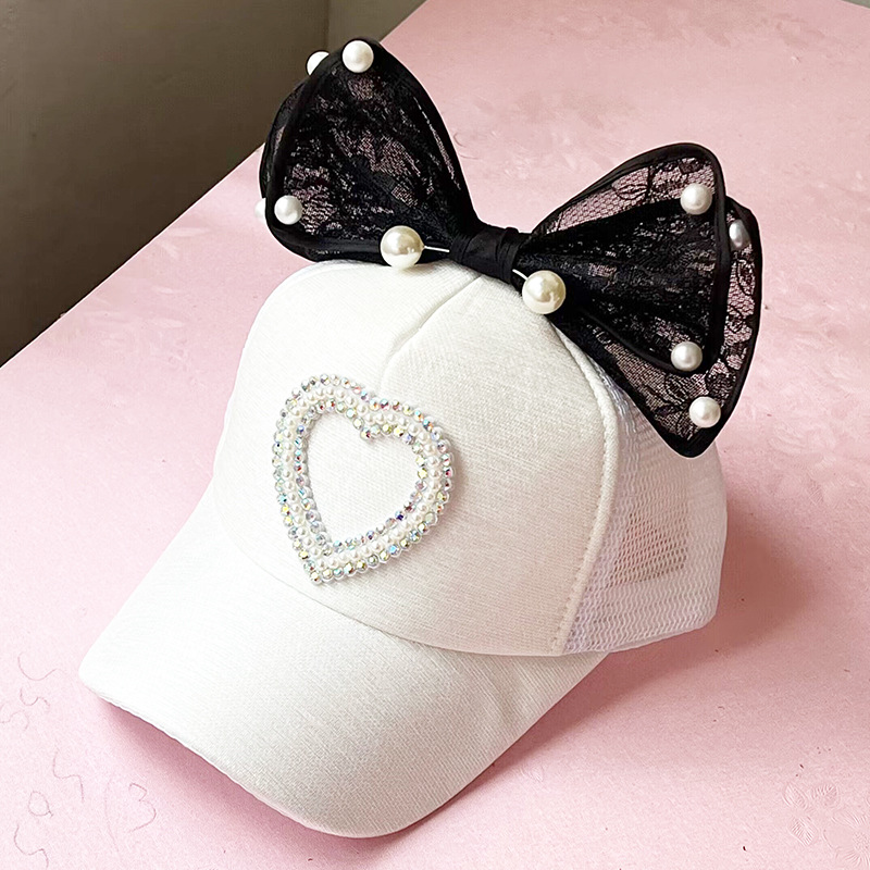 Children Unisex Simple Style Heart Shape Flat Eaves Baseball Cap display picture 2