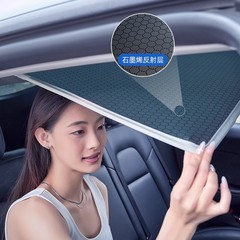 グラフェンテスラの日よけカーテンを適用します。