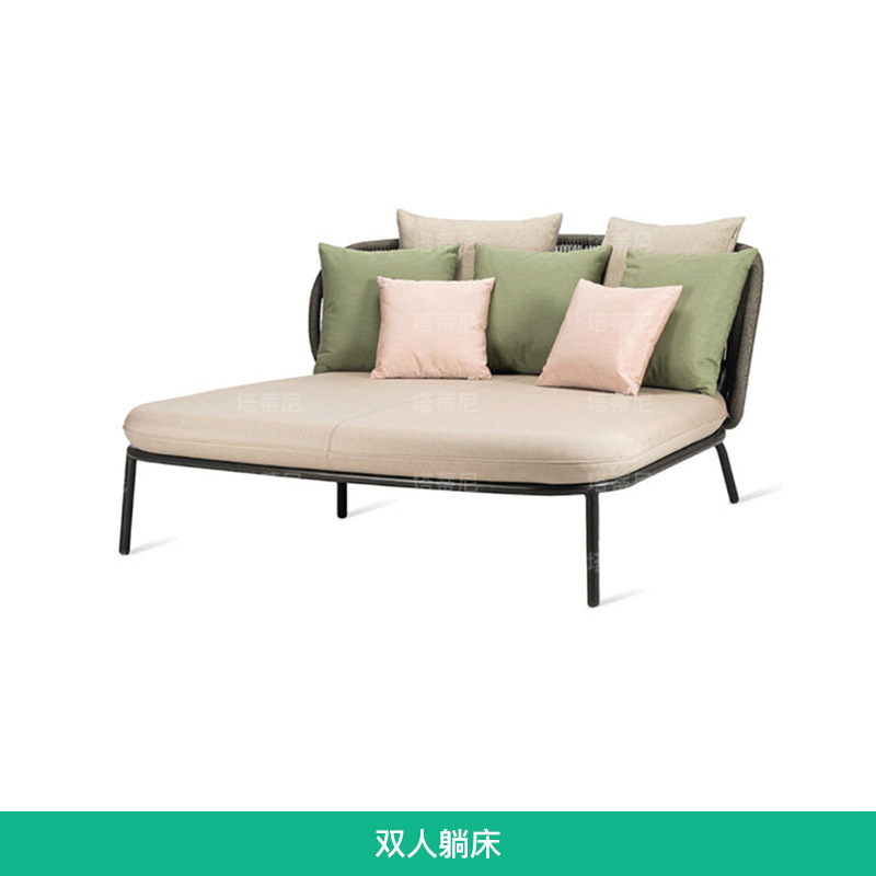 Conjunto de muebles de ratán para exteriores, sofá para patio, terraza, villa, resistente al agua y al sol, mesa de centro, muebles para jardín, balcón.