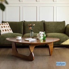实木新款茶桌小户型三角北欧异形茶几复古简约现代日式客厅家用