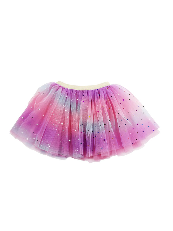 新しい子供の薄い紗の五角星の虹のスカートの網の糸の王女のスカートの欧米の子供服のショーのスカートのtuu|undefined