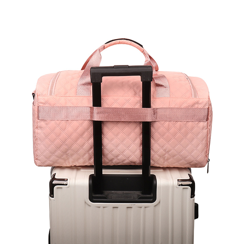 Bolsa de viaje de separación seca y húmeda de color sólido de gran capacidad, bolsa de viaje al aire libre, bolsa de equipaje de almacenamiento de ocio de todo fósforo al por mayor