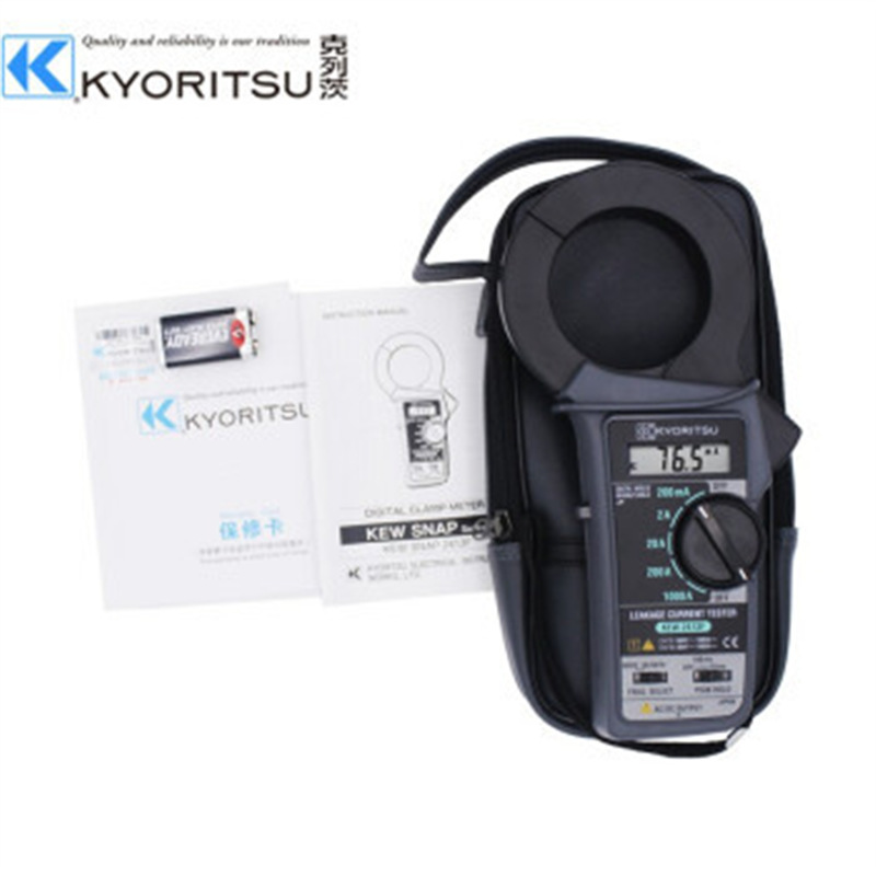 克列茨KYORITSU 泄漏电流钳形表 KEW2413F数字漏电流钳形表1000A