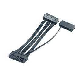 24Pin电脑双电源同步启动线 机箱电源延长线 24p同步双启动线排线