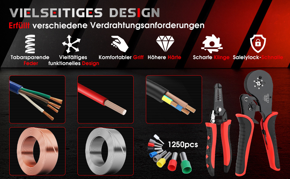 Crimpzange 0.08-16mm² Set