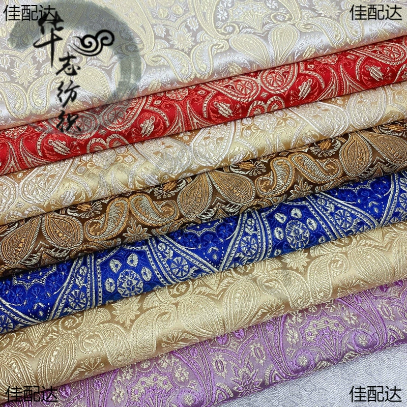 Парчовая ткань шелковый производитель поставляет маленькие ткани кешью детские сумки чонсам сумки ручной работы DIY ткани