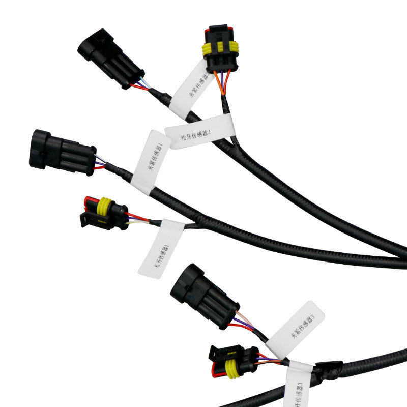 Vehicle end base low-voltage main wire harness, bus battery swapping station wire harness, various t