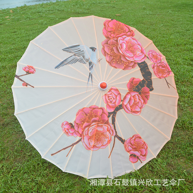 Paraguas de papel engrasado impermeable paraguas artesanal para niños paraguas decorativo antiguo accesorios de fotografía al aire libre impresión paraguas de baile al por mayor