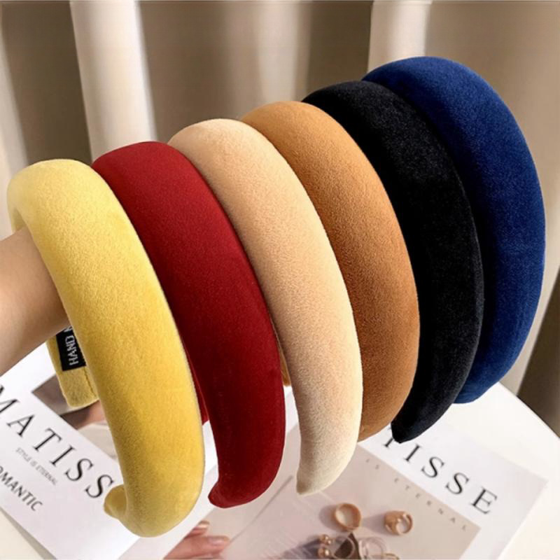 Vòng đội đầu nhung cao cấp dành cho nữ, kiểu dáng sang trọng, phụ kiện tóc đa năng mới năm 2024, thích hợp cho các buổi đi chơi.