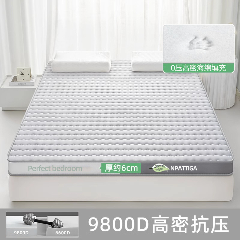 회색 - 회색 가장자리 - 두께 약 6cm [전체가 채워져 압력을 완화하고 깊은 잠을 자게 함]