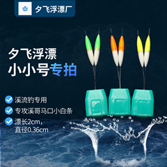 高感度小型ストリームフィッシング特別な水上飛行フロート伝統的な釣り目を引く豆釣り七つ星発光フロート
