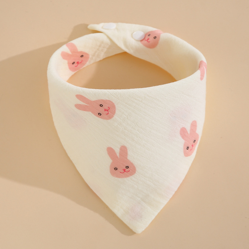 Toallas de saliva transfronterizas para bebés de algodón tipo un bib de dibujos animados para bebés toallas triangulares para bebés delantal de algodón puro productos infantiles
