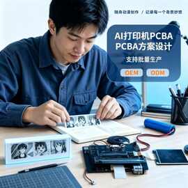智能AI打印机PCBA方案板早教益智热敏语音生成图片个性化定制开发