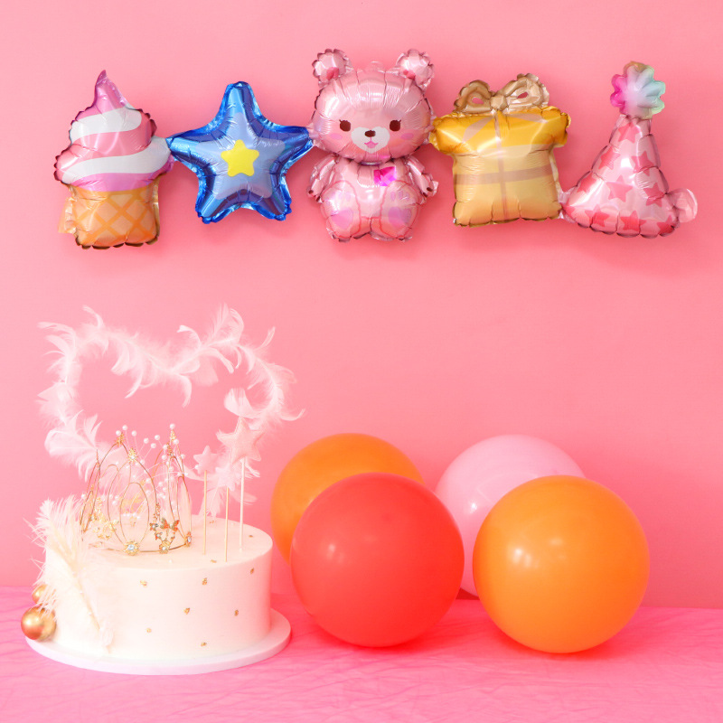Balões unidos para festas infantis, decoração de aniversário, animais em formato de bola com miçangas, unissex, decoração manual._voghion.com