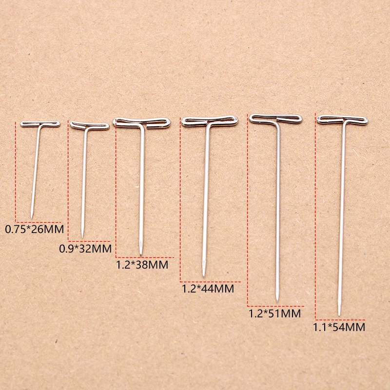 Т-образная игла парик игла для волос Фиксированная игла Гальваника Т-образная стальная игла