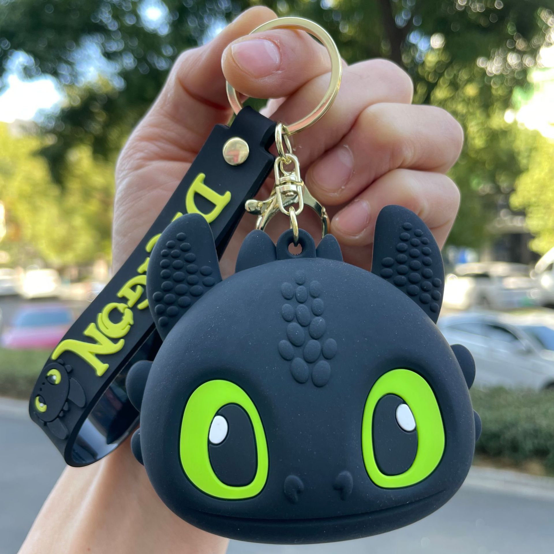 かわいいカピバラ小銭入れキーホルダーシリコン小銭入れイヤホンバッグキーホルダー学生カバンキーホルダー