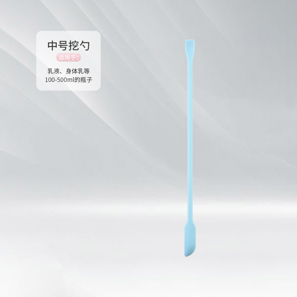 Nuevos cosméticos primicia productos de cuidado de la piel mini silicona de doble cabeza pequeña punta raspador mantequilla mermelada raspador conjunto de 3 piezas