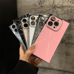 极光电镀适用iPhone17pro手机壳苹果16pro高级感CD纹15pro镭射14p
