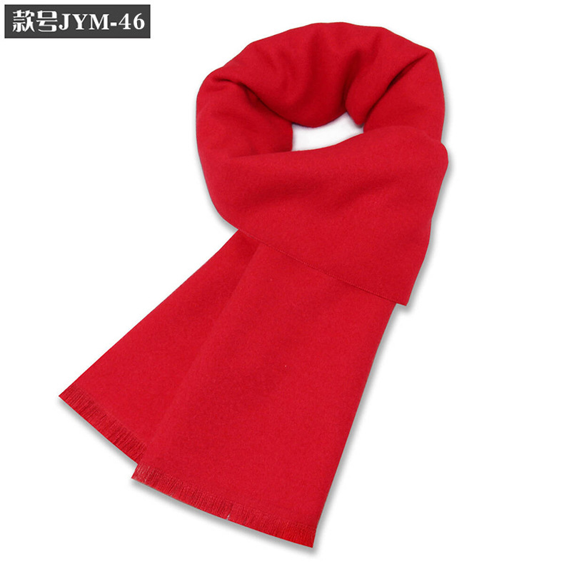 新作メンズスカーフ ウール混紡チェック柄スカーフ 男性用 冬用保温厚手スカーフ メーカーカスタム卸売