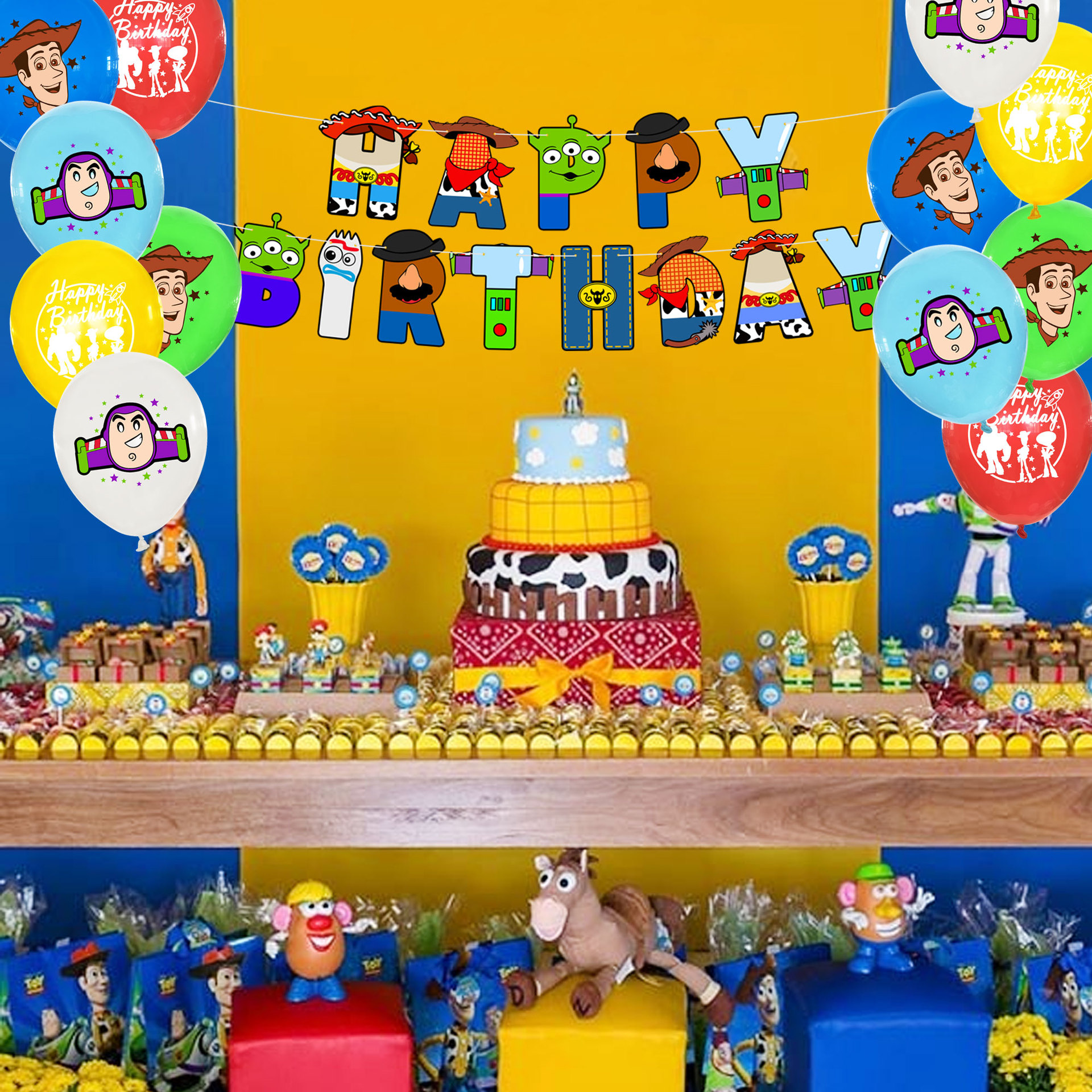 Birthday Cartoon Emulsion Birthday Balloons display picture 1