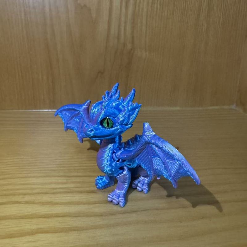 3D打印玩具恶魔翅膀飞龙关节可活动摆摊小玩具宠物摆件工艺礼品|undefined
