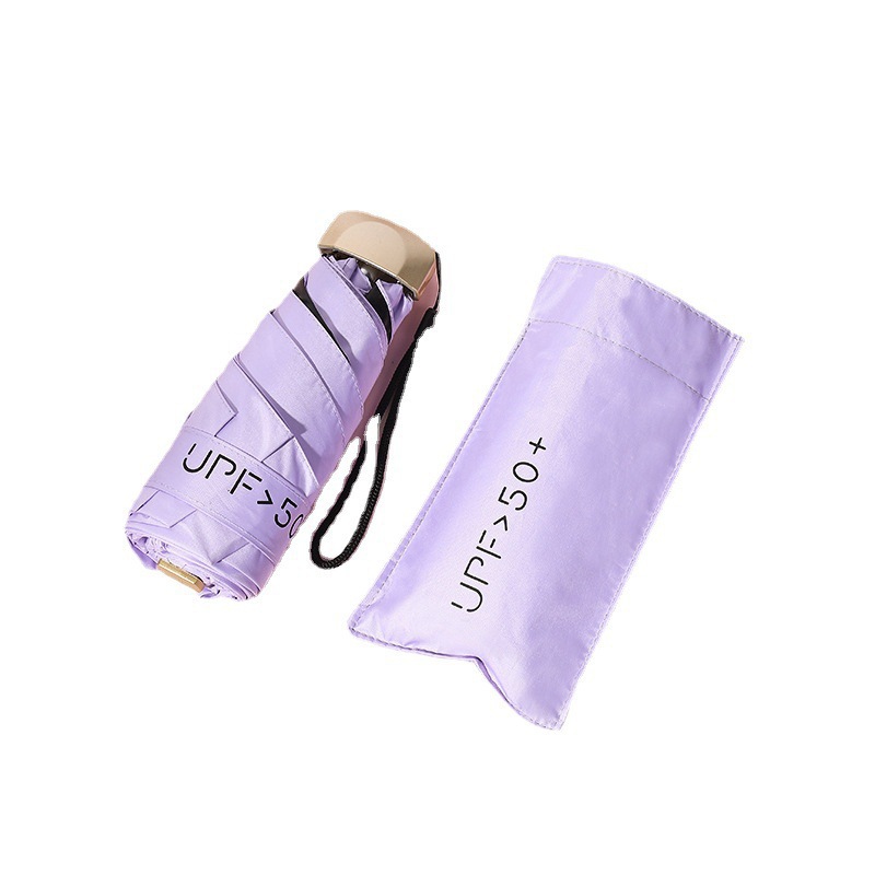 超軽量平五折傘六骨晴傘日傘晴雨両用ミニ折り畳み日傘プレゼント卸売り