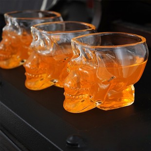 Mxmade Creative Glass Skull Beer Skull Cup Red Wine Decanter Crafts Gift Wine Cup