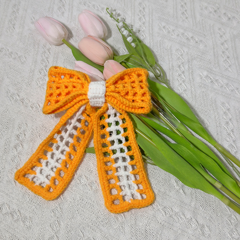 Electric Motorcycle Helmet Decoration Cute Bow Modified Woven Accessories