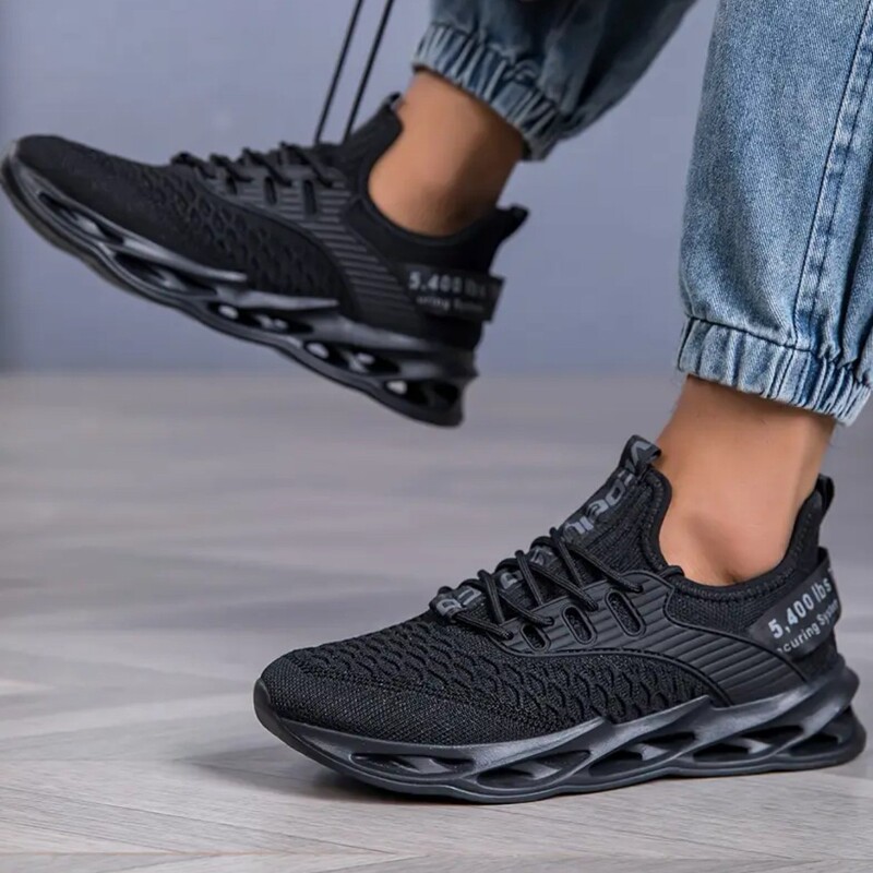 Couple's Shoes, Cold-Adhesive Shoes, Fly-Knit Mesh Blade Sneakers, Cross-Border Shoes, Ultra-Light Height-Increasing Running Shoes, Casual Travel Sports Shoes