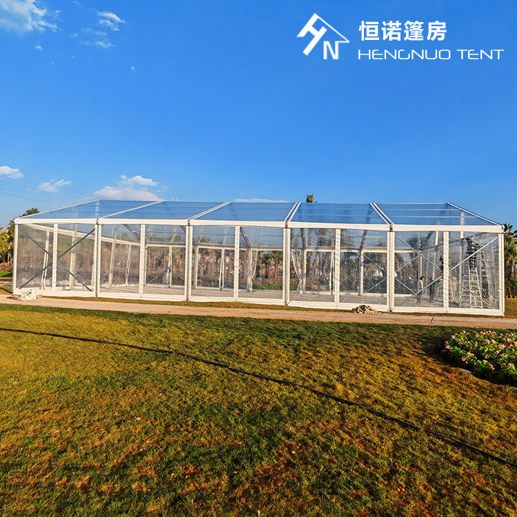 户外星空帐篷 全透明铝合金帐篷 活动宴会篷房 婚礼用人字顶帐篷