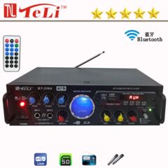 国境を越えた大電力12/220v bluetooth、カード、マイク機能車用家庭用機能再生機