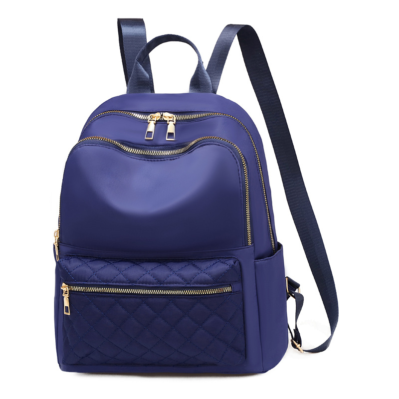 Bolso de las mujeres Oxford tela rombo bordado hilo mochila estilo coreano versátil moda casual mochila estudiante viaje mochila